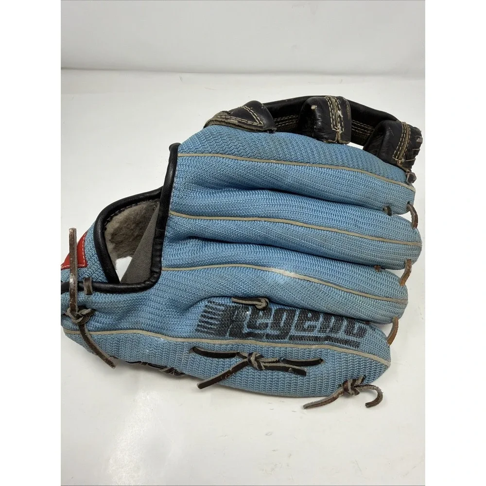 Vintage Regent Baseball Glove Left‎ Handed Blue Mesh Fabric Fielding Mitt Korea